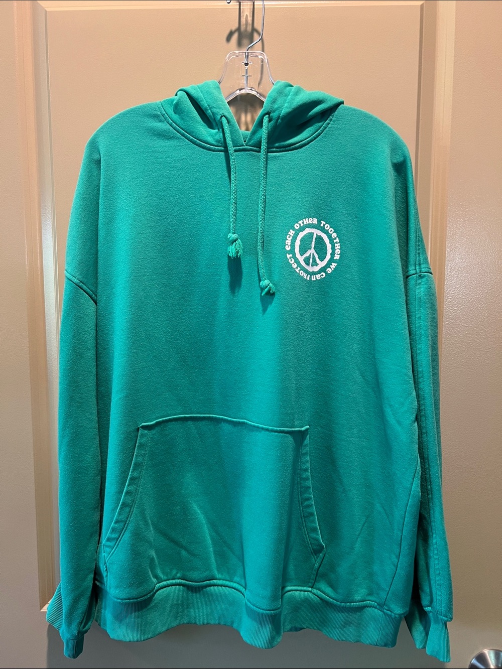 Divided Green Peace Graphic Hoodie